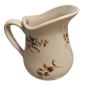 Creamer Pitcher‎ Cream B.I.A. Cordon Bleu Floral Wildflower Brazil Ceramic Small